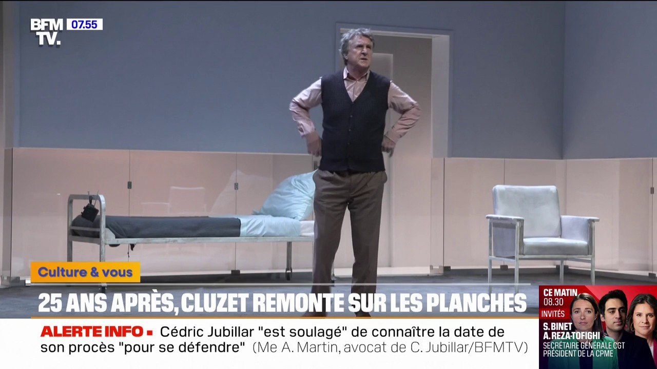 25 ans après, François Cluzet remonte sur les planches et incarne un psychiatre interné dans un asile dans "Encore une journée divine"