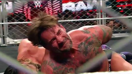 Seth Rollins Vs CM Punk (Steel Cage Match) Full Replay - WWE Raw 10/3/2025