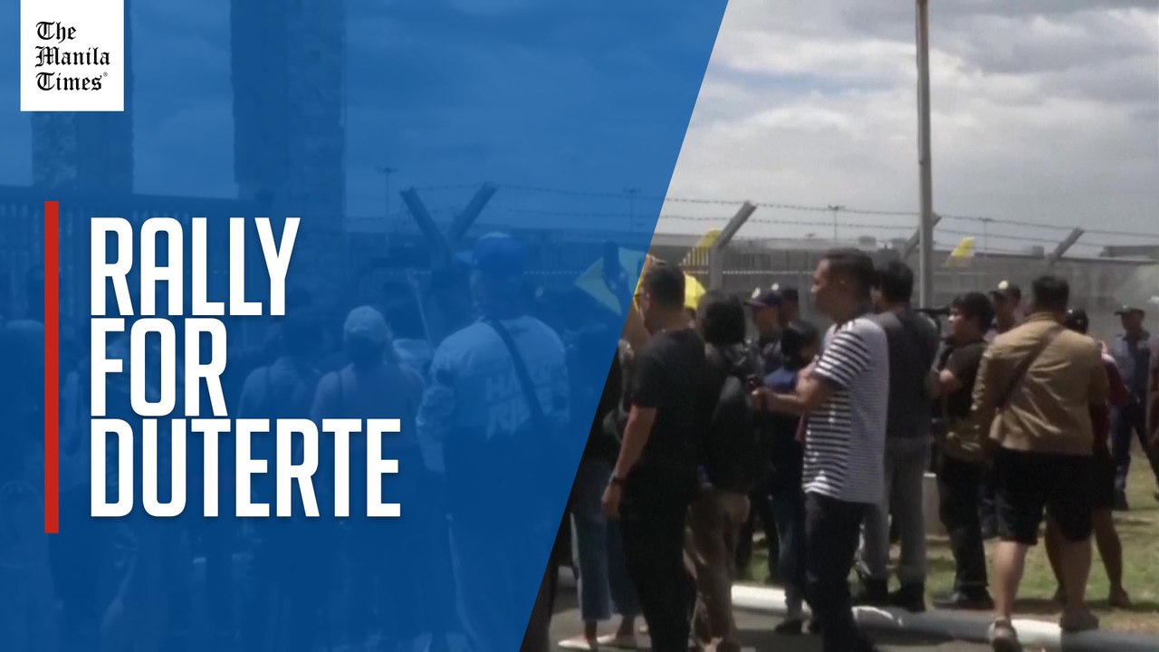 Duterte's supporters rally amid heightened security outside Villamor Airbase after his arrest