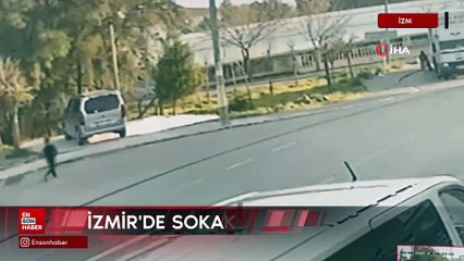 İzmir'de yolda yürüyen çocuğa sokak köpeği saldırdı