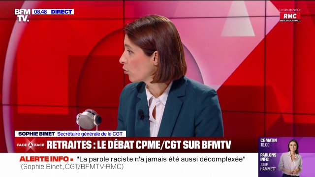 Sophie Binet (CGT) sur les retraites: Bien sûr qu'on peut revenir à 62 ans puis à 60 ans