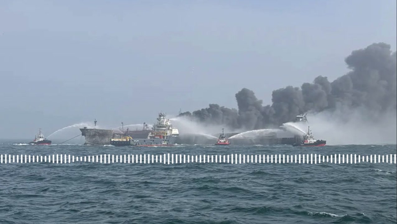 Listen: Coastguard emergency call after oil tanker and cargo ship collide in North Sea