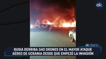 Rusia derriba 340 drones en el mayor ataque aéreo de Ucrania desde que empezó la invasión