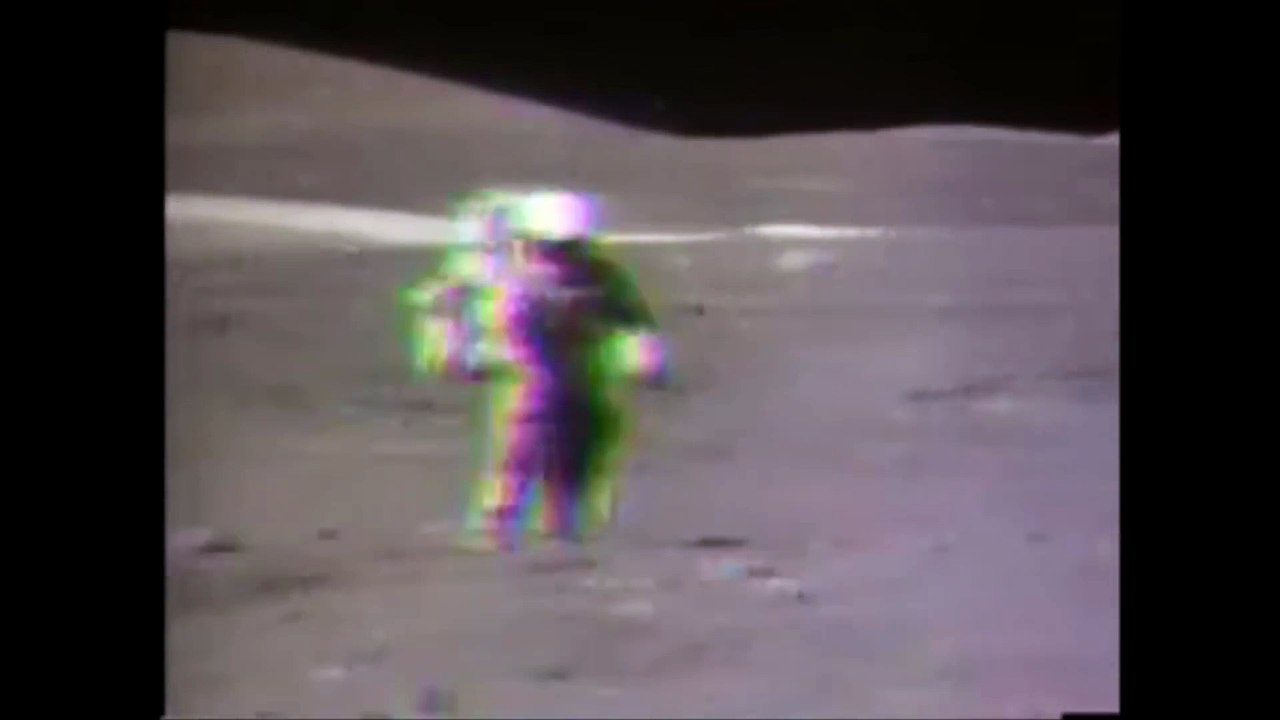 Astronauts falling on the Moon, NASA Apollo Mission Landed on the Lunar Surface
