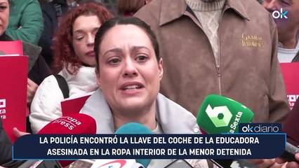 La Policía encontró la llave del coche de la educadora asesinada en la ropa interior de la menor detenida