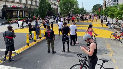 "Black Lives Matter"-Schriftzug in Washington wird entfernt