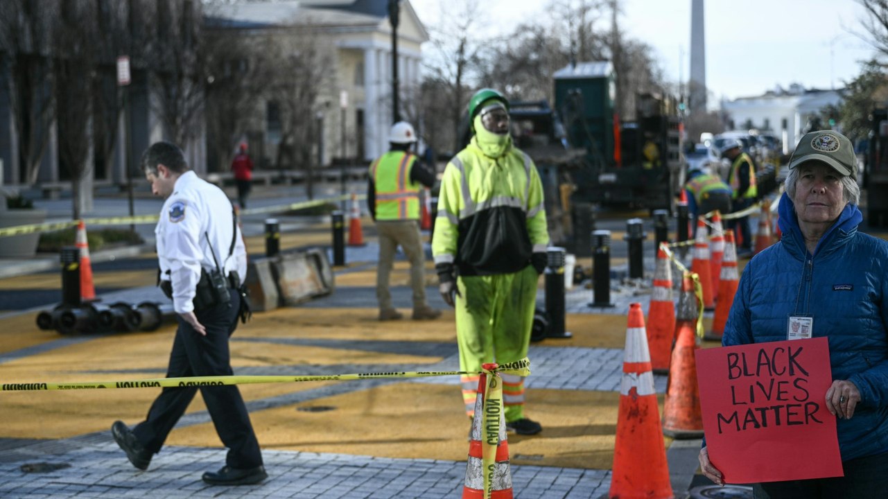 'Black Lives Matter'-Schriftzug in Washington wird entfernt