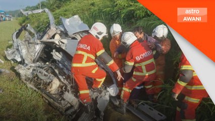 Tiga maut dalam kemalangan babitkan MPV, lori di Bintulu