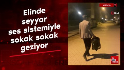 Antalya'da muhtar mahalleliyi ses sitemi ile sahura kaldırıyor