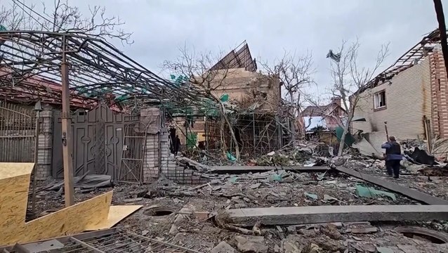 Inside the Ukrainian family homes destroyed by Russian bomb strike in Kherson