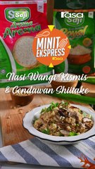 Nasi Wangi Kismis Dan Cendawan Shitake