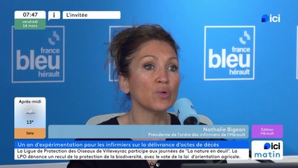 Nathalie Bigeon, présidente de l'ordre des infirmiers de l'Hérault