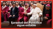 El Papa celebra sus doce años de Pontificado con una tarta entregada por el personal del hospital