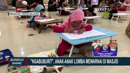 Jelang Buka Puasa, 72 Anak Ikuti Lomba Mewarnai di Masjid Raya Al Aqsha Merauke