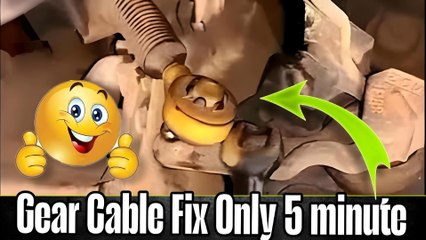 Under 5 Minutes! Single Tool Car Gear Cable Fix – Save $100s on Repairs! (🛠️🚗) #gear