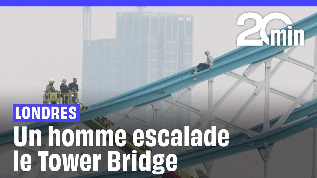 Londres : Un homme escalade le Tower Bridge bloquant circulation et trafic fluvial