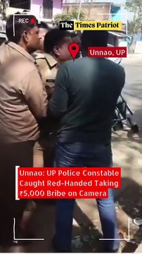 Unnao: UP Police Constable Caught Red-Handed Taking ₹5,000 Bribe on Camera