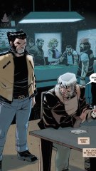 Old Man Logan rencontre une version jeune de Wolverine