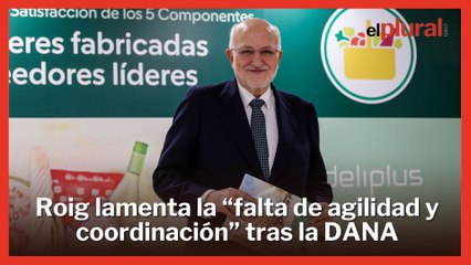 Roig critica la "falta de agilidad y coordinación" en la gestión de la DANA