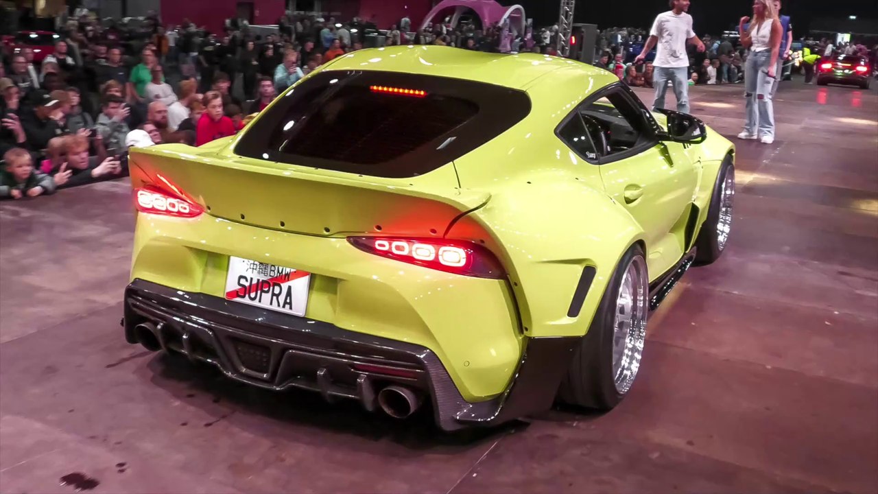 Supercars Revving at Car Show - Pandem Supra, LOUD Aventador, Jesko, Twin Turbo R8, 2JZ Supra