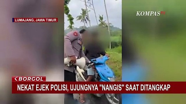 Remaja di Lumajang Nekat Ejek Polisi, Ujungnya Nangis saat Ditangkap - BORGOL