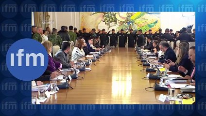 Condecoración a miembros de la Fuerza Pública en Consejo de Ministros