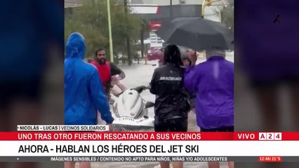 Bahía Blanca: los héroes del jet ski