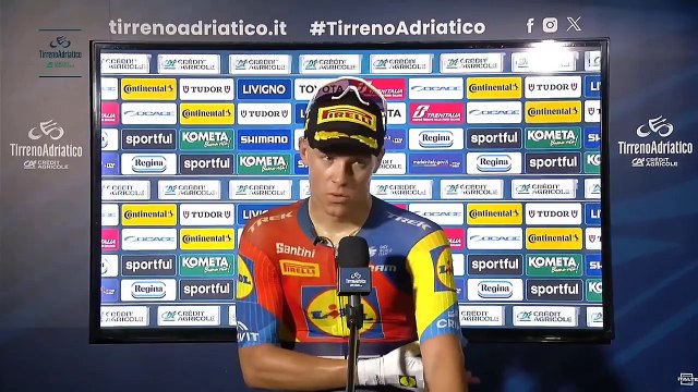 Cycling - Tirreno-Adriatico 2025 - Jonathan Milan : Super happy and proud of all my teamates