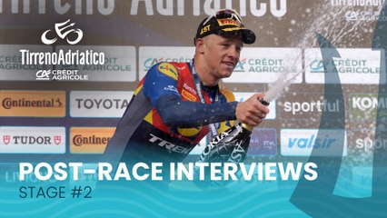 Tirreno Adriatico 2025 | Stage 2: Post-race interviews