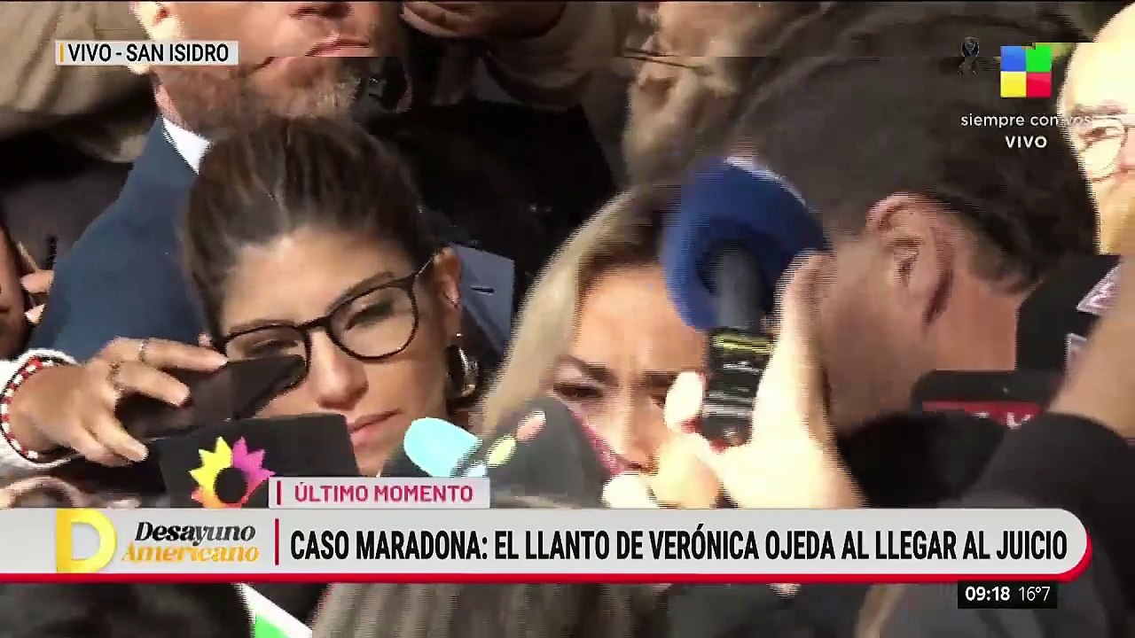 El llanto de Veronica Ojeda en el juicio por la muerte de Diego Maradona