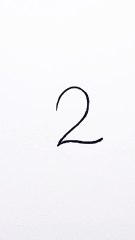 How to draw number 2 from bird