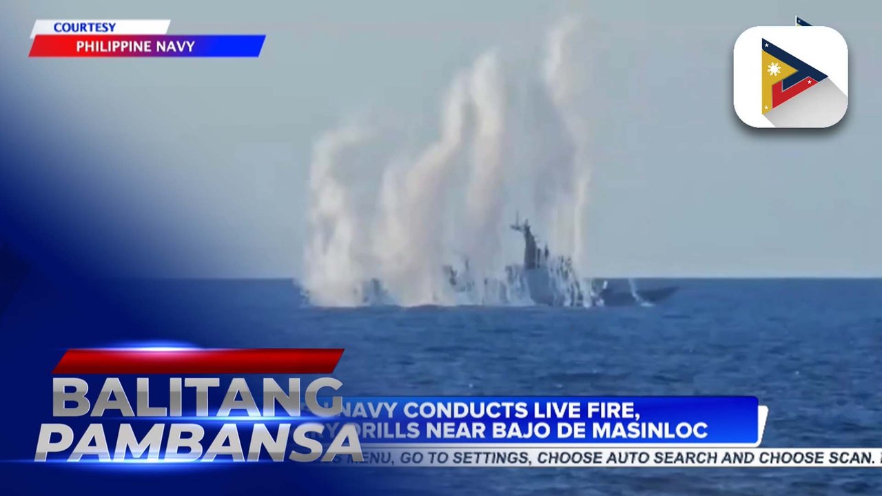 PH Navy conducts live fire, gunnery drills near Bajo de Masinloc