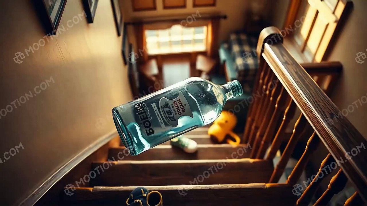 A Bottle Down the Stairs