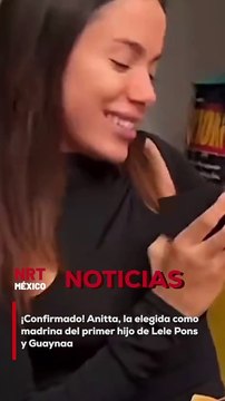 La artista Anitta fue elegida por Lele Pons y Guaynaa para ser la madrina de su bebé, compartiendo la feliz noticia con sus seguidores.