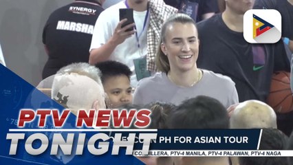 Sabrina Ionescu in PH for Asian tour