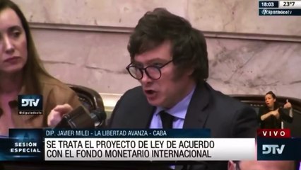 El momento que Milei rechazó el acuerdo con el FMI