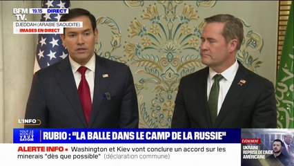 Marco Rubio, secrétaire d'État des États-Unis, au sujet de la Russie: "Avant de négocier, il faut arrêter de se tirer dessus"