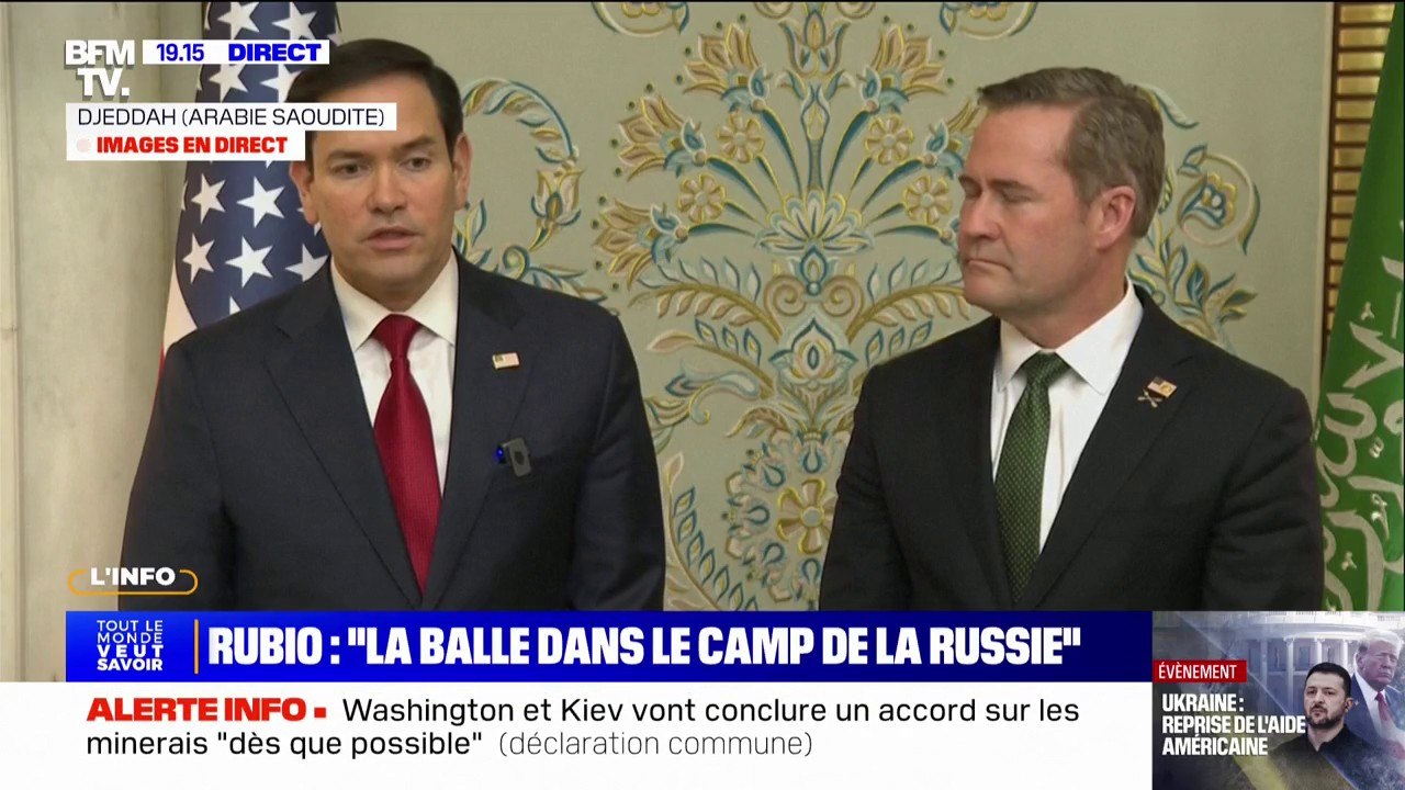 Marco Rubio, secrétaire d'État des États-Unis, au sujet de la Russie: "Avant de négocier, il faut arrêter de se tirer dessus"
