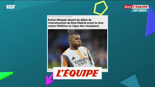 Kylian Mbappé absent du début de l'entraînement - Foot - C1 - Real Madrid