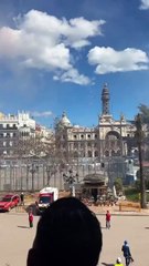 Susto de Sadiq en la mascletà de Valencia