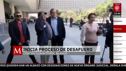 Inició proceso de desafuero contra Cuauhtémoc Blanco: Sección Instructora