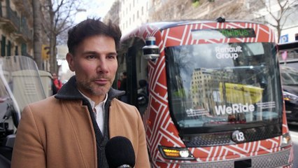 Barcelona prueba el primer minibús autónomo que circula en condiciones reales en España