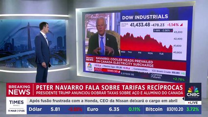 Política tarifária de Trump alerta montadoras; conselheiro da Casa Branca esclarece | CNBC BREAKING