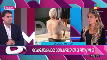 Polémicas fotos de Pity Álvarez en libertad: tomando sol y en una pileta bebiendo alcohol