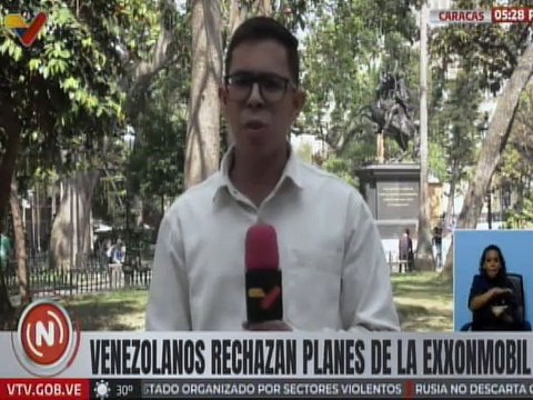 Caracas | Pueblo venezolano rechaza planes de la ExxonMobil contra la soberanía nacional