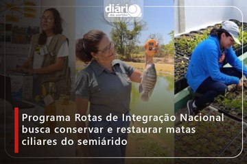 Programa Rotas de Integração Nacional busca conservar e restaurar matas ciliares do semiárido