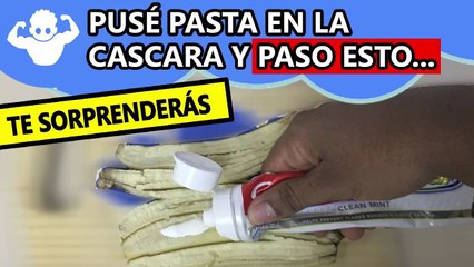Comencé a usar la cascara de plátano con pasta dental y logre los resultados