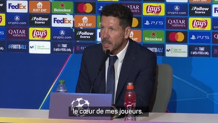 Atlético - Simeone : "Nous voulons aller en finale !"