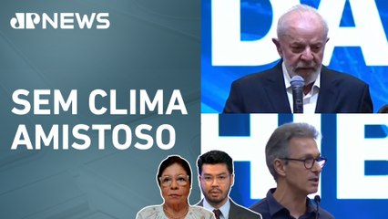 Lula e Zema voltam a trocar farpas durante evento em Betim (MG); Dora Kramer e Kobayashi comentam