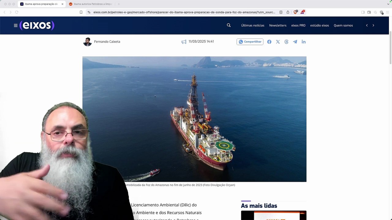 IBAMA autoriza, PELA 1a VEZ, alguma coisa REFERENTE ao PETRÓLEO na MARGEM EQUATORIAL_ É um COMEÇO!